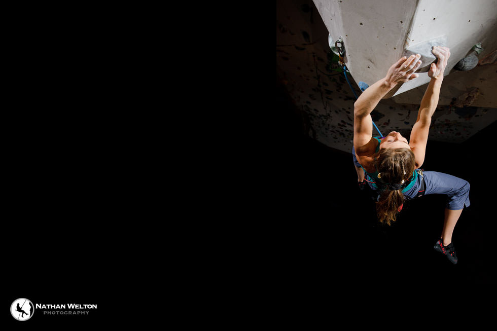 rannveig2.jpg girl climbing in a gym